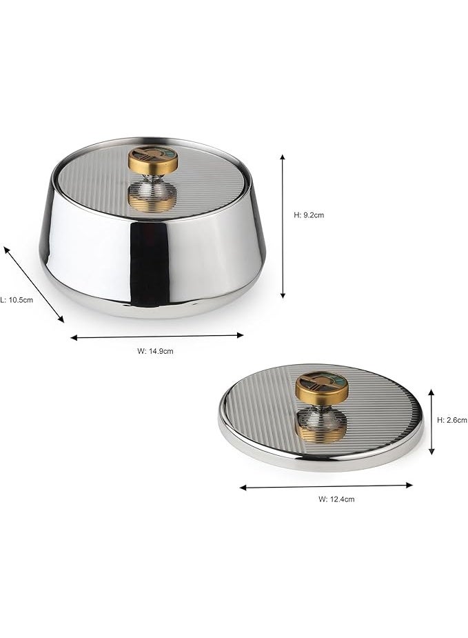 Arttd Inox صندوق ARTTDINOX الأزرق المستطيل L 135X75 | فولاذ مقاوم للصدأ ممتاز | تصميم عصري | أدوات تقديم وأدوات مائدة | مجموعة فاخرة - Image 2
