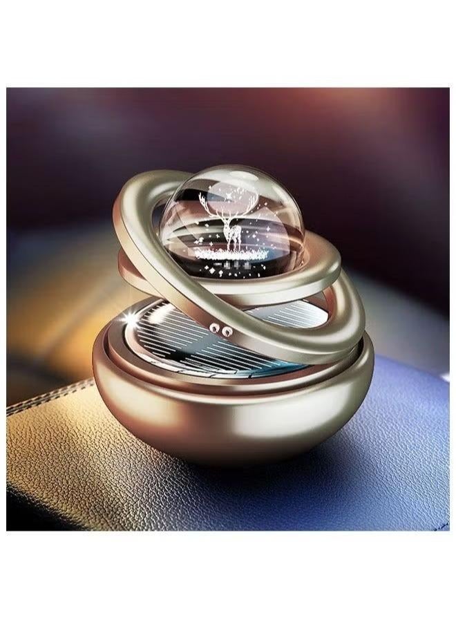 Y&D Car Metal Solar Rotary Suspension Aromatherapy Ornaments - Image 2