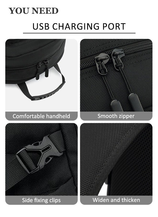 Generic - Men's Travel Backpack Multi Purpose Large Capacity Laptop Backpack with Independent Shoe Compartment Short Distance Luggage Bag Daypack for Business Camping Climbing Sports - Image 1