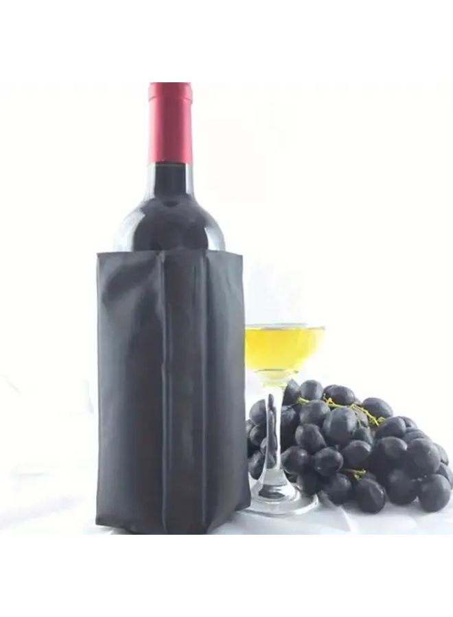 1pc Thermal Insulated Wine Bottle Cooler And Cooler Bag Heavy Duty Leakproof Sleeve With Freeze Ice Packs Portable For Wine Champagne Beer Dual Use Hot And Cold Retention Ideal For Picnics Parties Travel Outdoor Events Reusable Preservation Black - Image 5