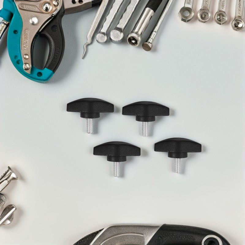 50pcs Microphone Stand T Knob Thumb Screw T-Handle Clamping Screws For Tee Wing Knobs Adjustable Rod Fastener Bolts For Vocal Stage Studio Party M5 - Image 3