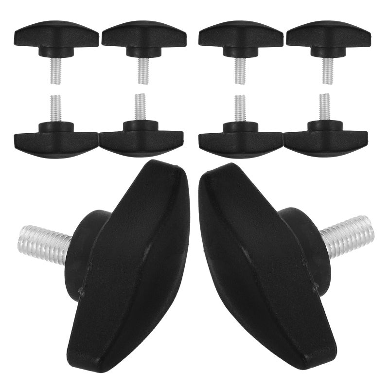 50pcs Microphone Stand T Knob Thumb Screw T-Handle Clamping Screws For Tee Wing Knobs Adjustable Rod Fastener Bolts For Vocal Stage Studio Party M5 - Image 1