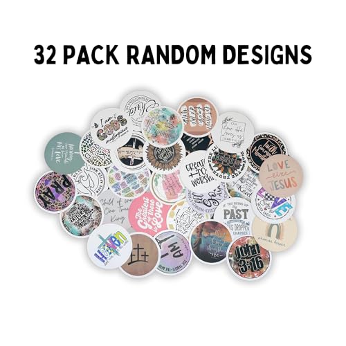 Lashicorn Bible Verse Christian Freshie Cardstock Cutouts Religious Rounds | 32pk Mixed 3” Book Encouraging Quotes Women Modern - Image 2