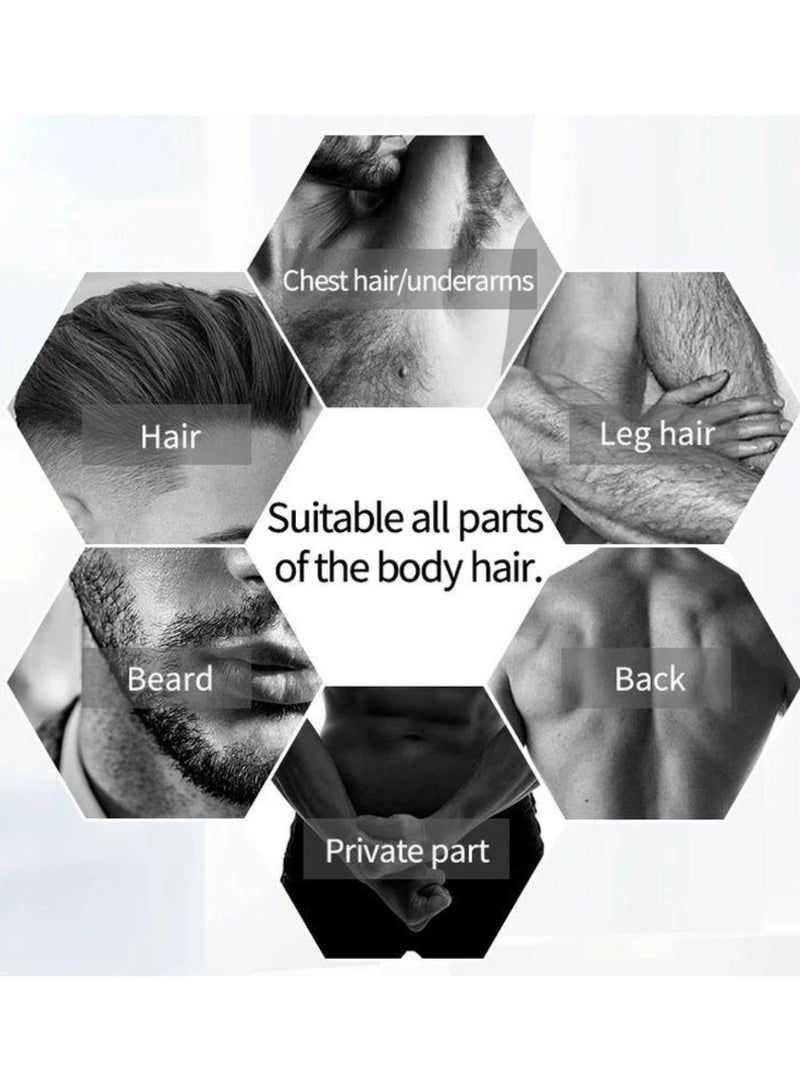 GlimmerPro Body Hair Trimmer, Powerful Low Noise Washable Design With Charging Base Safe For Sensitive Areas - Image 3