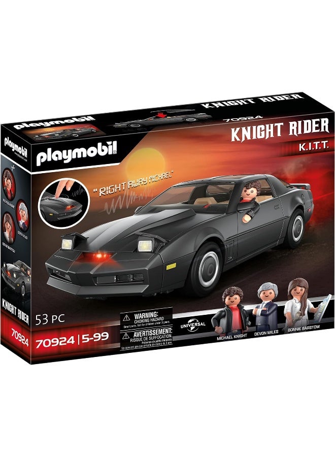 بلاي موبيل مجموعة سيارة نايت رايدر K.I.T.T من بلايموبيل مع أضواء وأصوات وشخصيات وميزات تفاعلية وتفاصيل أصيلة للعب إبداعي ممتع | موديل 70924 | لعبة إبداعية للأطفال من عمر 5 سنوات فأكثر | 70924  إذا أحببت، يمكنني إعداد الوصف التفصيلي (200 كلمة) مع 6 نقاط رئيسية بالعربية بنفس أسلوب Noon التسويقي للمنتج. هل تريد أن أفعل ذلك الآن؟ - Image 1
