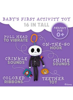 KIDS PREFERRED Disney Baby Nightmare Before Christmas Jack Skellington On The Go Activity Toy with Teether, On The Go Clip, Bell Chime, and Pull Through Arms - pzsku/ZBC92C66A8FCC5BBE8B35Z/45/_/1737031649/422ab84f-f41f-48f2-86f2-a06a98cffbf2