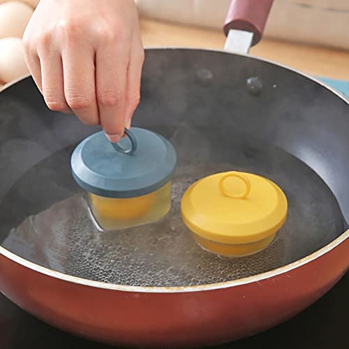 HEITIGN Egg egg Boiler HEITIGN 15 * 14 * 7 4 PCS Silicone Egg Poaching Cups Egg Cooker Nonstick Poached Egg Maker for Cooking Breakfast Egg Sandwiches - Image 3