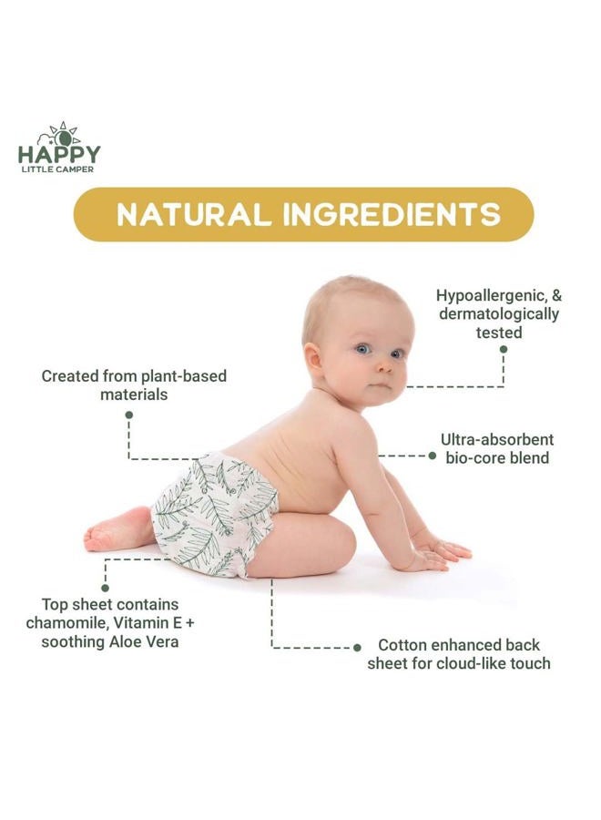 Happy Little Camper Natural Baby Wipes Unscented - Hypoallergenic & Chlorine-Free Wet Wipes with Aloe Vera, Chamomile and Pomegranate Extract - Gentle on Sensitive Skin - 72 Count  - Image 4
