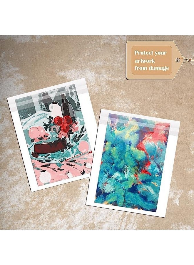 Egofine Self Sealing Cellophane Bags 100 Pcs Clear Resealable Sleeves Bags For 8.5X11 Photo Mats (Bag Size Inches For 8.5X11 Mats) - Image 4