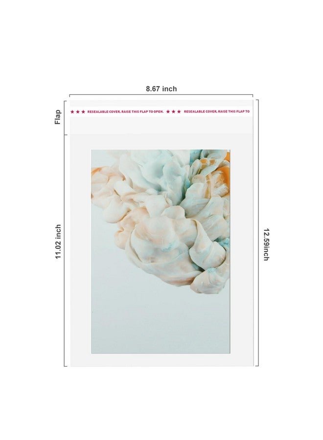 Egofine Self Sealing Cellophane Bags 100 Pcs Clear Resealable Sleeves Bags For 8.5X11 Photo Mats (Bag Size Inches For 8.5X11 Mats) - Image 2