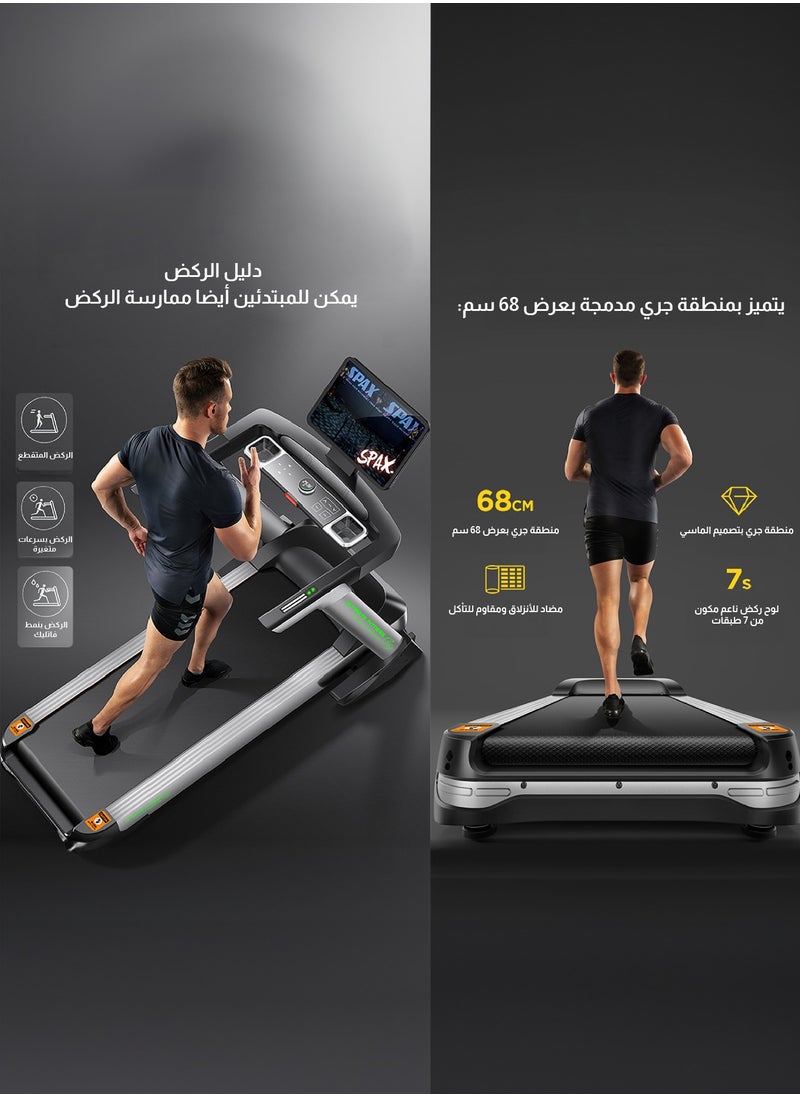 اللياقة المطلقة جهاز الجري LMC-3200، محرك بقوة 4.5 حصان، يتحمل وزن حتى 150 كجم, تحكم أوتوماتيكي بدرجة الميلان  - Image 5