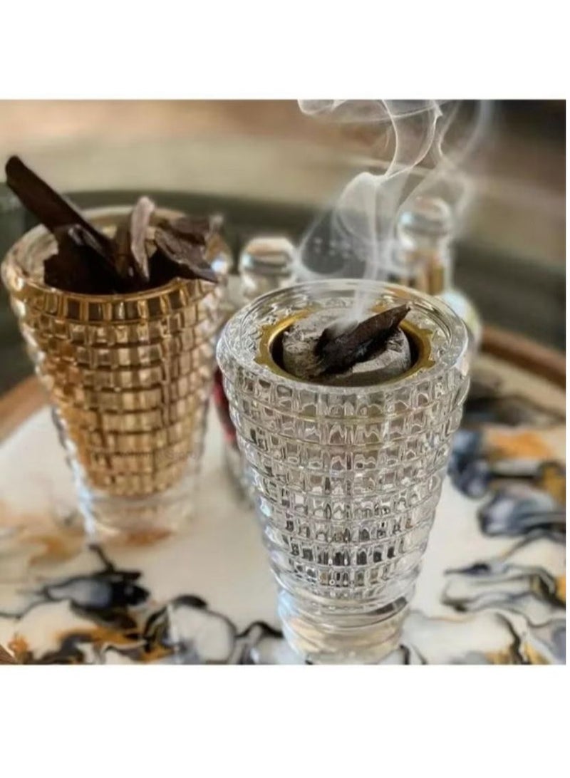 Transparent crystal incense burner - Image 2