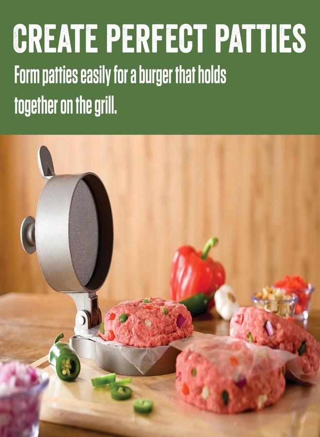 LEM Products Adjustable Burger Press, Non-Stick, Heavy-Duty Aluminum - Image 3