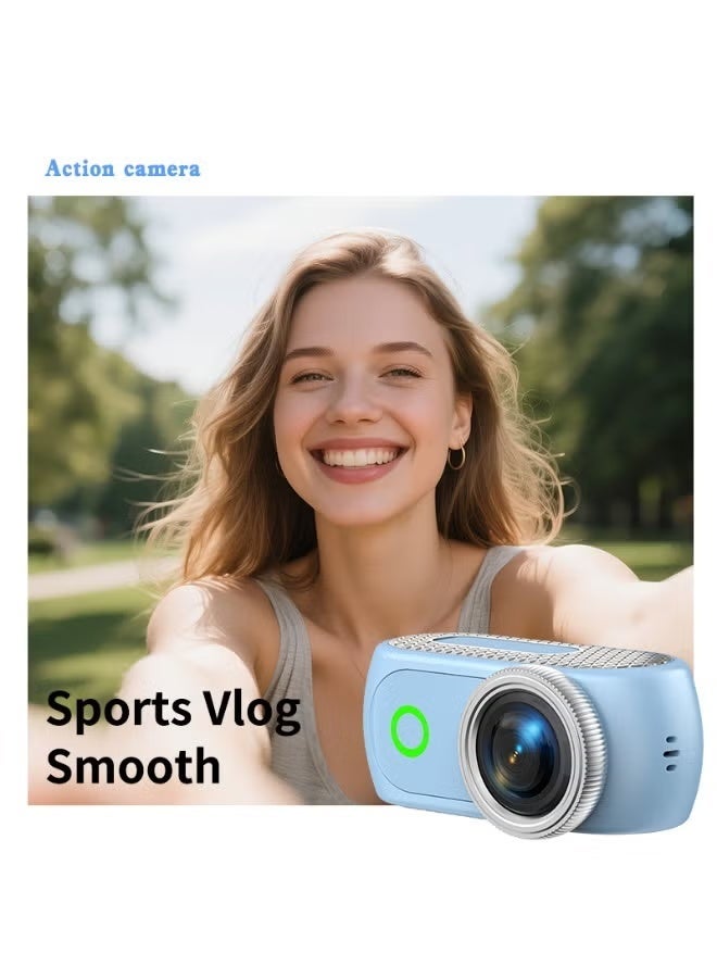 BlueFire Mini Action Camera 1080P HD Magnetic Sports Camera – Portable Wearable Body Cam 1.9 Inch Screen | 360° Wide Angle Lens Hands-Free Vlogging Camera for Cycling Travel Helmet, Bike, and Outdoor Adventure | Compact Mini Video Camera for Daily Recording Kids Parenting - Image 4