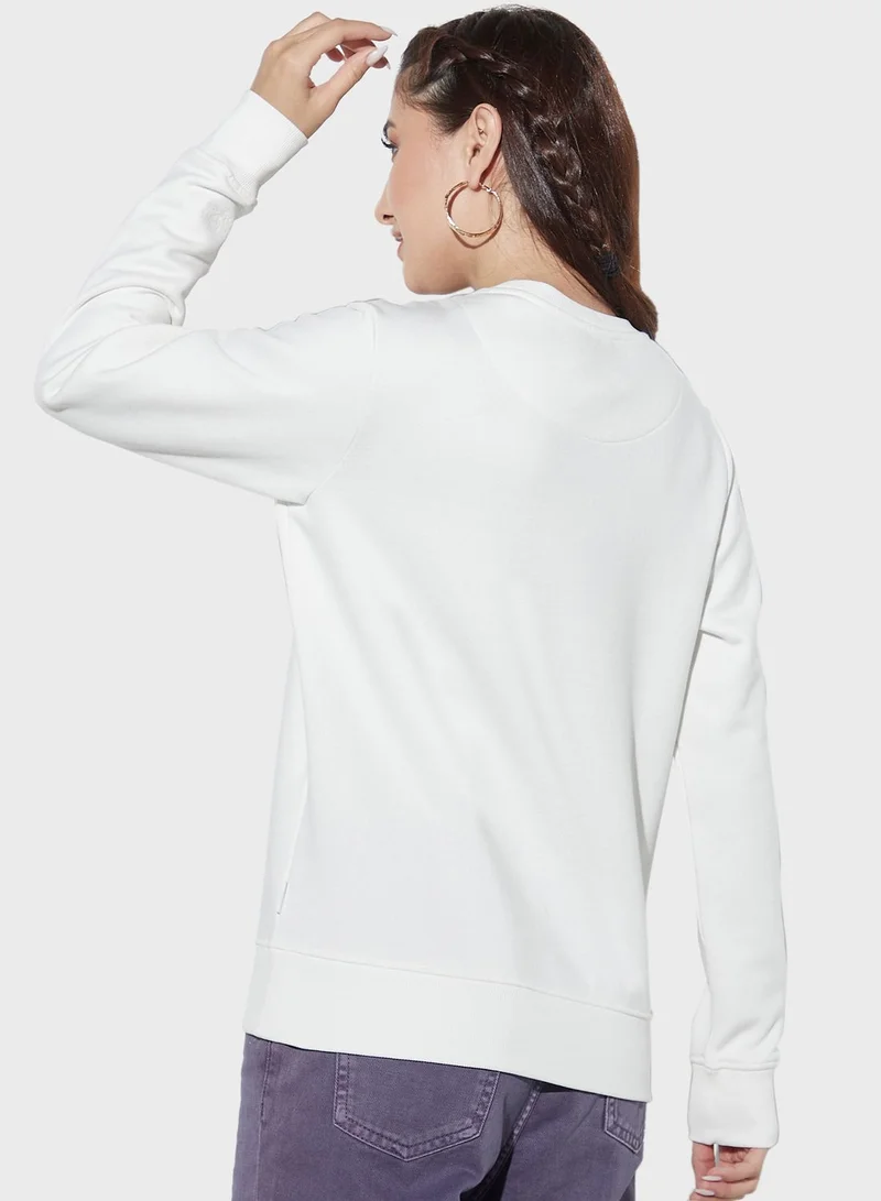 لي كوبر Embroidered Logo Detail Sweatshirt