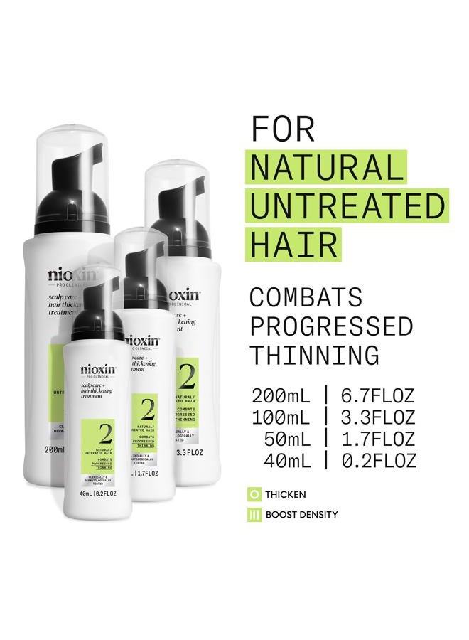 Nioxin System 2 Scalp Care + Hair Thickening Leave-In Treatment | For Natural Hair with Progressed Thinning | Boost Hair Density Against Breakage with Niacinamide & Biotin | 3.4 Fl Oz - Image 4
