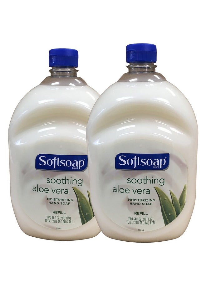 Softsoap Softsoap Hand Soap Soothing Aloe Vera Moisturizing Hand Soap Refill 64 Fl Oz (Pack of 2)  - Image 1