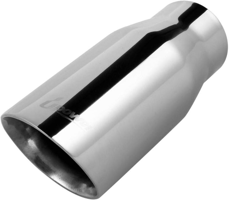 Upower 2.25" to 3" Stainless Steel Exhaust Tip - Image 1