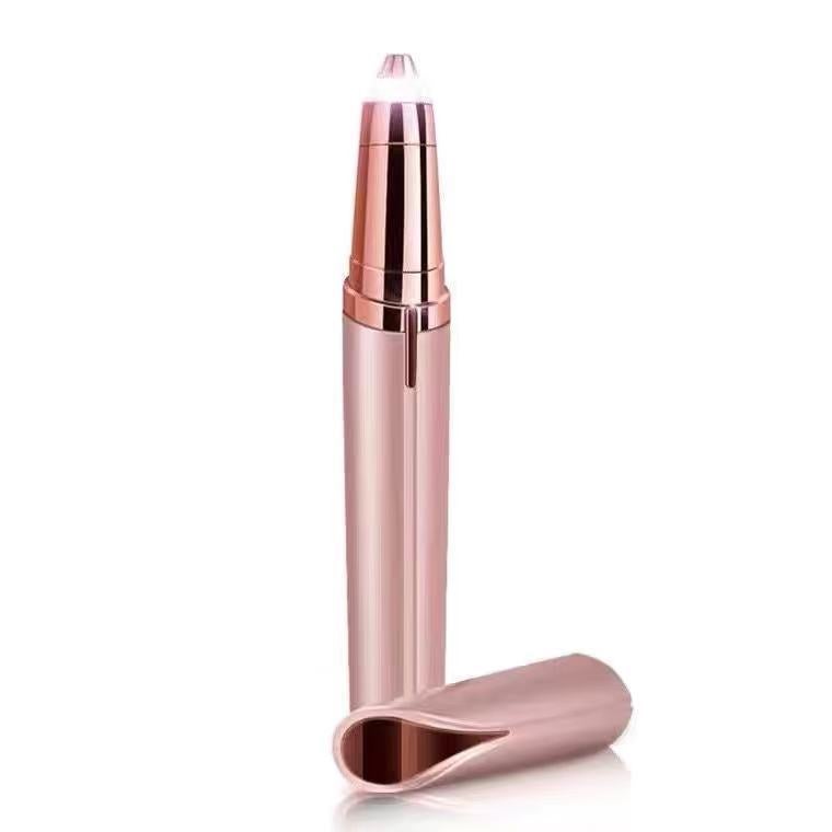 Generic Electric Eyebrow Trimmer for Women Precision Brow Shaping Rose Gold 