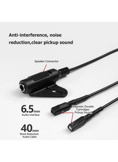 Thoraya Hluru Magnetic Piezo Pickup Universal No Drilling Double Cartridges Pick-up 1.8m Wiring 6.5mm Audio Interface for Thumb Piano Steel Drum Percussion Instruments  - Image 3
