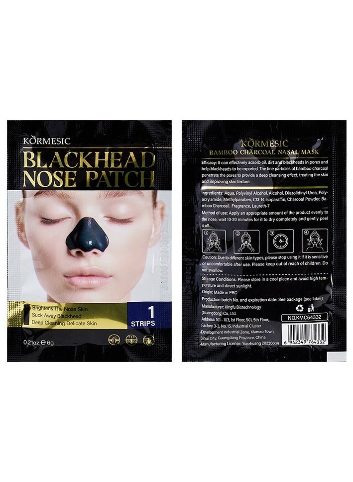 Kormesic Charcoal Peel-Off Nose Mask 6g - 5 Pcs, Deep Cleansing - Image 1