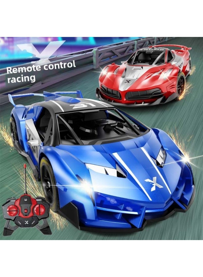 1:18 Simulation Remote Control Racing Electric Boy Toy Double Light Charging 2.4G Remote Control Four-wheel Drive Sports Car Generation-Color:35a 2.4g 【red】 Lambo Remote Control Car-mail Order Box-Scale:Standard Version 【lithium Battery*1 + Charging Cable】 - Image 2
