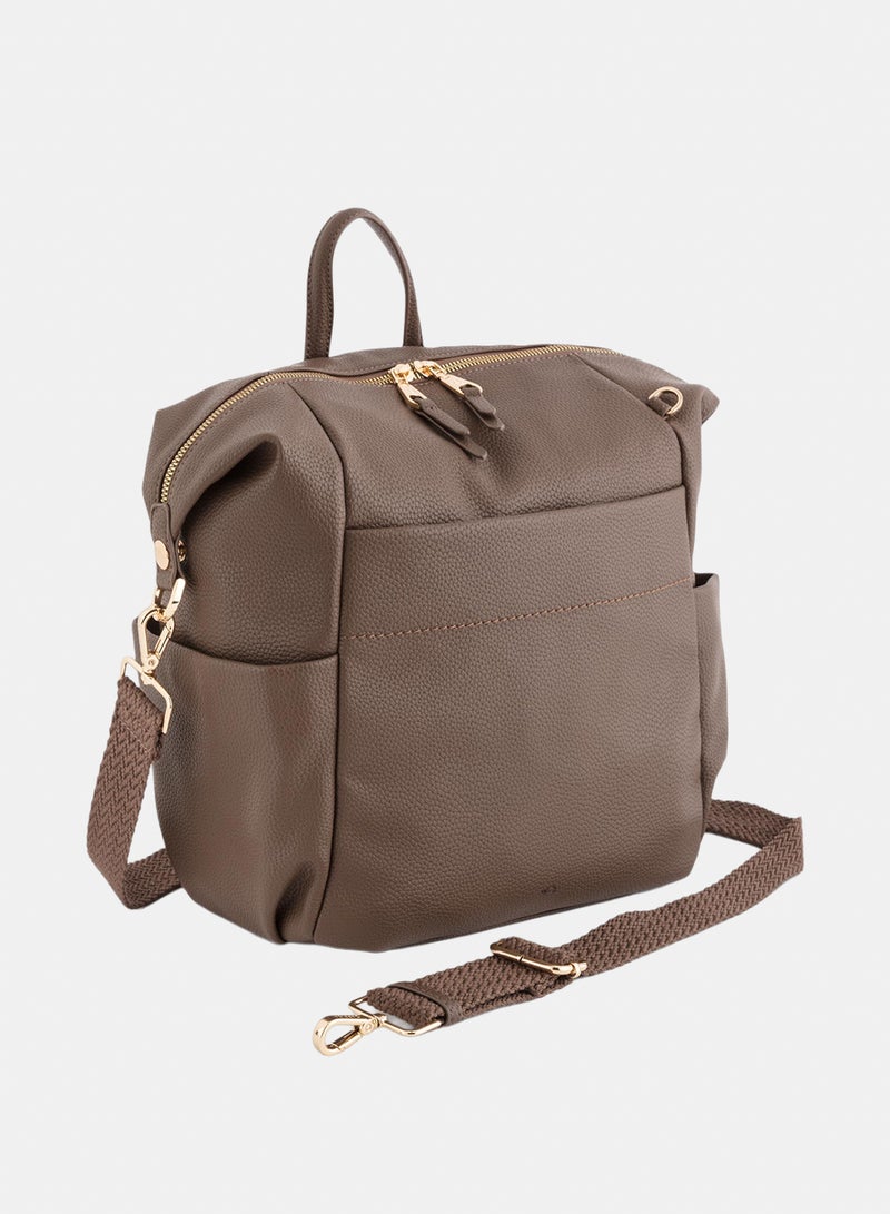 Carpisa ARIA Backpack with Front Pocket, Double Zipper - Image 1