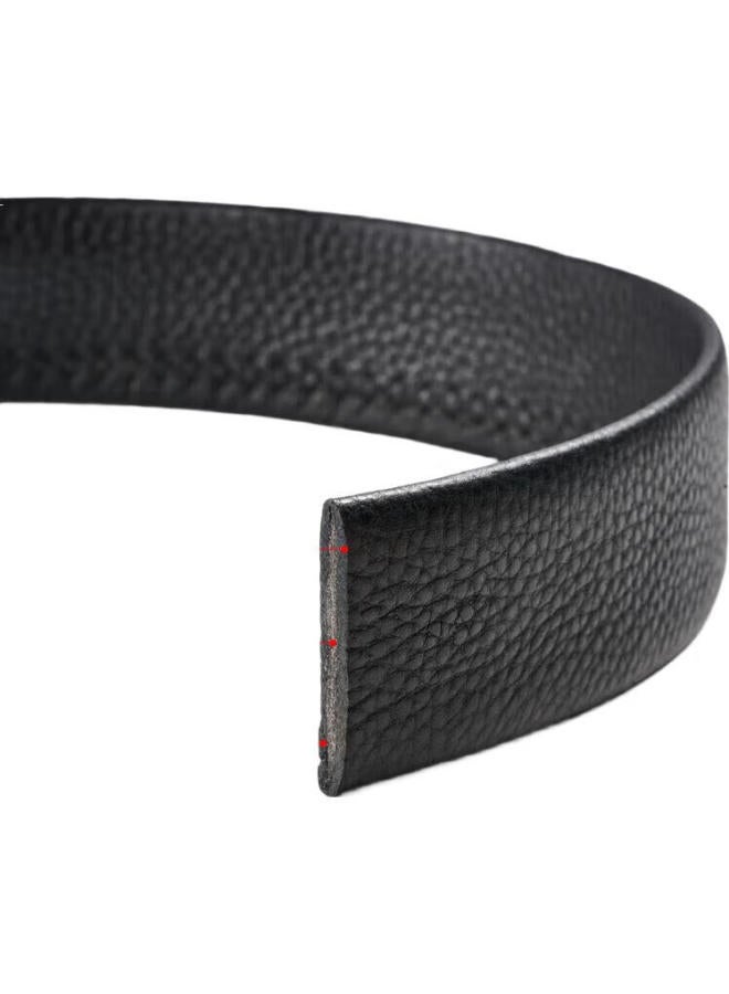 Scarecrow Men'S Leather Belt With Automatic Buckle, Genuine Top-Grain Cowhide, Business Casual Waistband, Qixi Valentine'S Day Gift For Boyfriend - Image 1