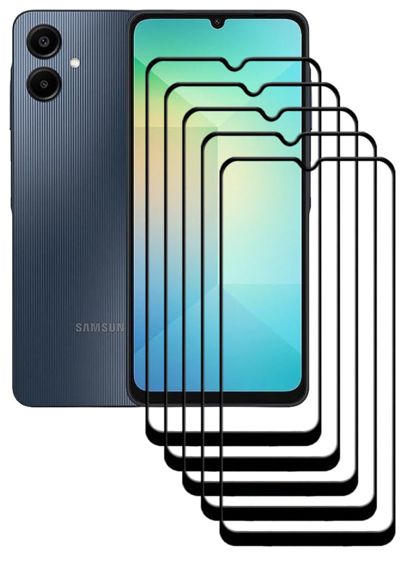 ACLIX 5 Pieces Antistatic ESD Dustproof Premium Quality High Definition Tempered Glass Screen Protector Designed For Samsung Galaxy A06 - Image 1