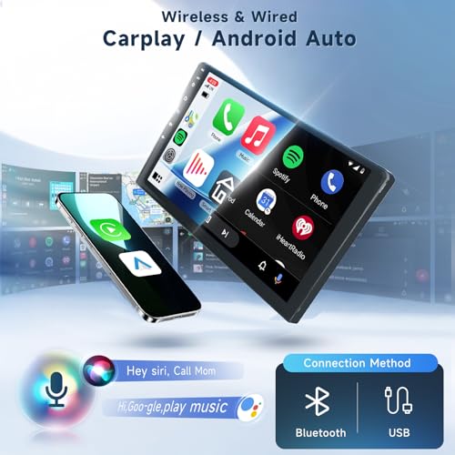 VECHTEL 2G+64G for Nissan Rogue X-Trail Qashqai 2014-2020 Android 13 Car Stereo with Wireless Carplay Android Auto, 10.1 Inch Touch Screen Radio GPS/WiFi/Bluetooth/FM/Voice Control/SWC/Backup Camera - Image 3