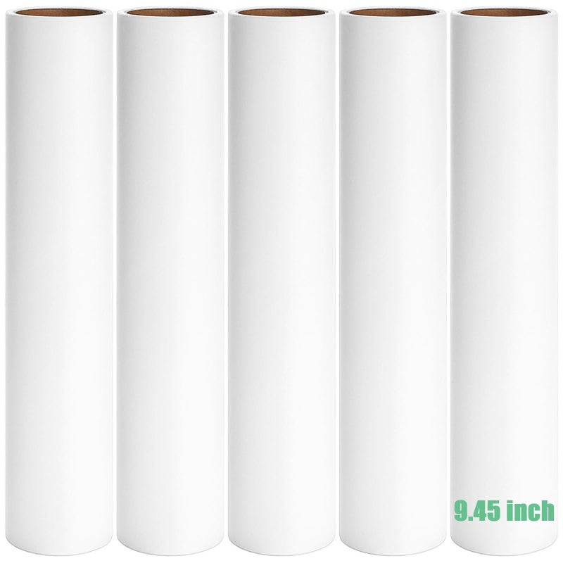 945 inch Lint Roller Refills Only Large Floor Lint Remover Roller Refills for Pet Hair Extra Sticky 5 Rolls Total 300 Sticky Sheets