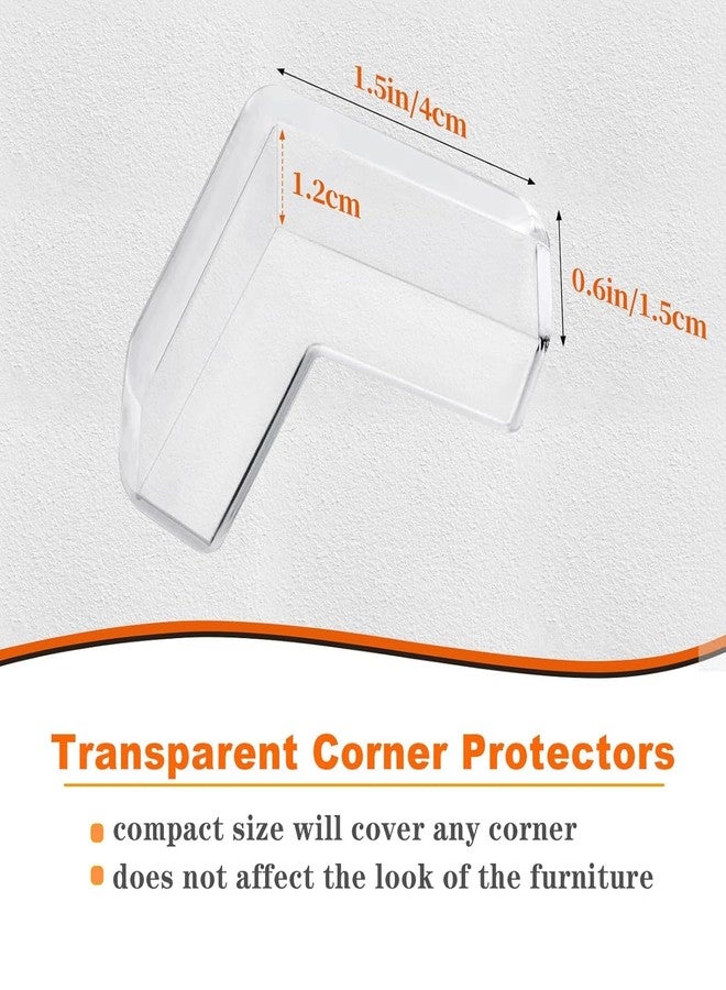 AIMERS 10-Pack Baby Proof Corner Protectors Silicone Furniture Edge Safety Guards, Transparent Table Corner Covers, Baby Safety Bumpers for Sharp Corners & Edges - Cushioned Furniture Corner Protector - Image 3