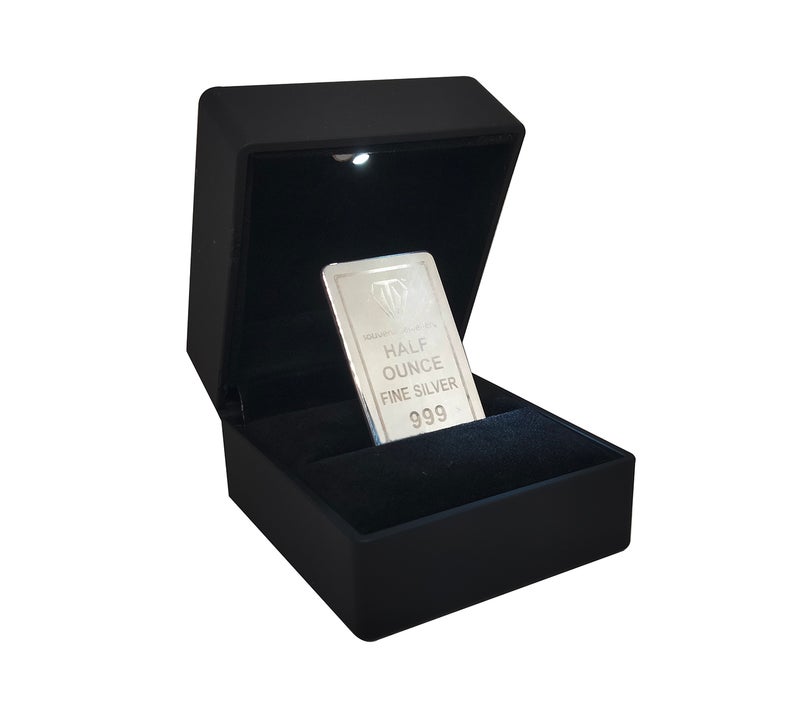 999 Pure Silver Bar Half Ounce 15.55 Grams Mubarak Name Design - Image 5