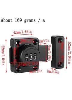 Y&D Mechanical Password Lock Mechanism Rotary Room Door Combination Office File Cabinet Sliding Buckle Surface Mounted Old Style  - Image 5