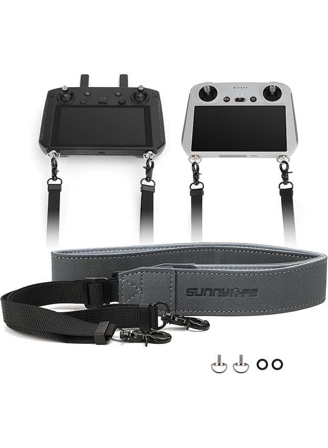 Sunnylife Controller Lanyard for DJI RC/DJI RC 2 / DJI RC Pro Controller, Leather Lanyard Neck Strap for DJI Mini 4 Pro/Mini 3 Pro/Mini 3 / Mavic 3 / Air 3 Accessories, Adjustable Length  - Image 1