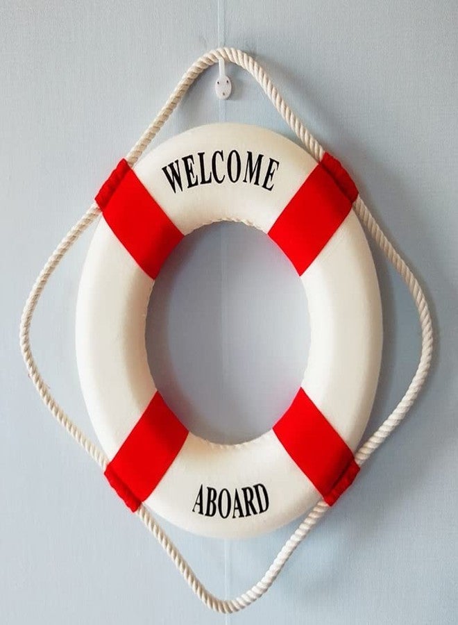 Wixine 2Pcs Fashion Mediterranean Family Adorment Life Buoy Crafts Living Room Decoration Nautical Home Decor - Image 2