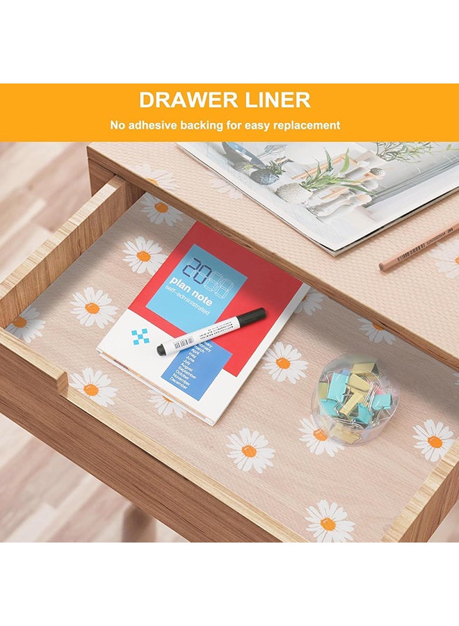 O Ozone Shelf Liner for Kitchen Cabinets,(2 Rolls 45cm x 2m)  Non-Adhesive Drawer Liners, Waterproof Non-Slip EVA Mats Thickened Cabinet Liners for Shelves, Refrigerator, Cupboard, Desk  - Image 2