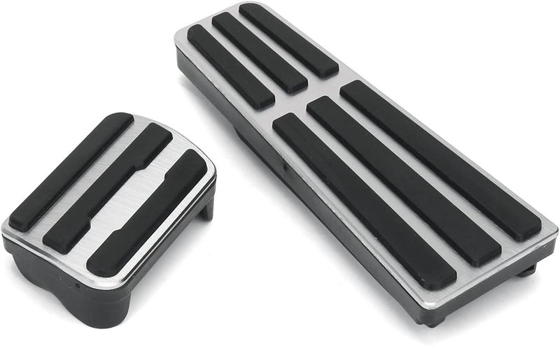 QASULER غطاء دواسة الوقود والفرامل من QASULER المصنوع من الألمنيوم بدون حفر لسيارات بورش - Image 4