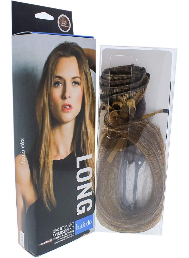 hairdo طقم وصلات شعر مستقيمة 8 قطع - ر29S فراولة مغطاة بالزجاج - Image 1