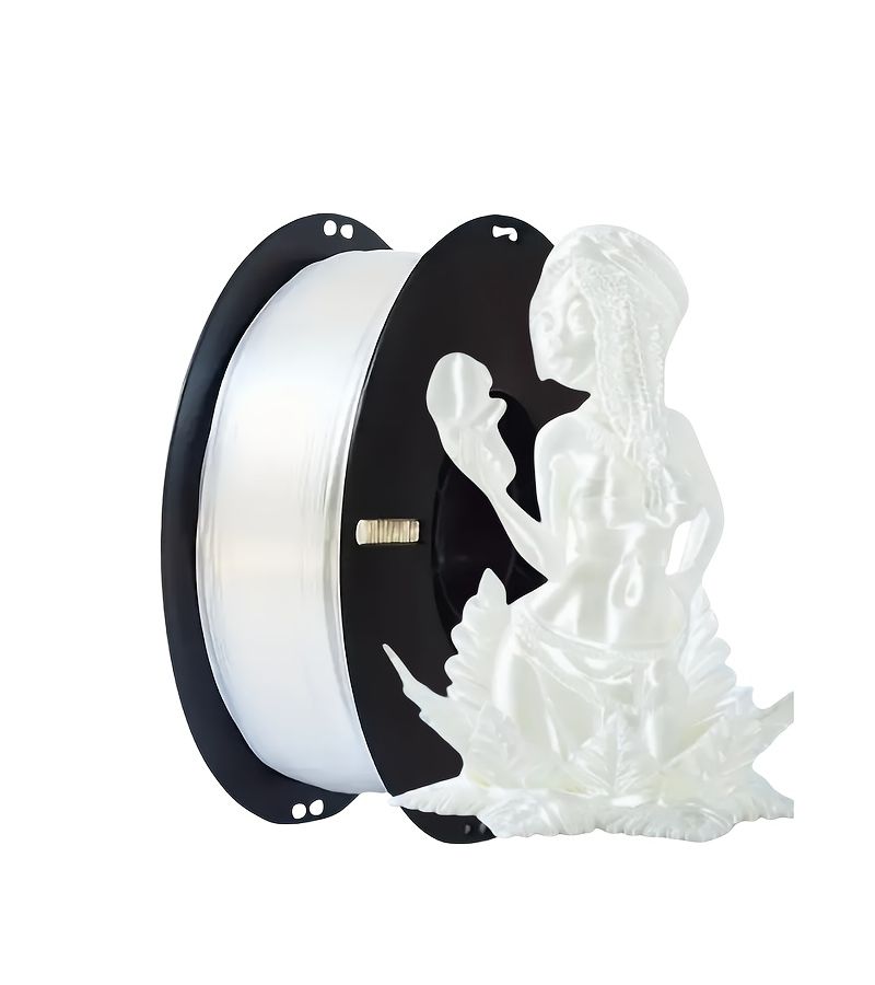 1 كجم من خيوط PLA الحريرية البيضاء اللؤلؤية بقطر 1.75 مم ذات اللمعان العالي لطابعات FDM ثلاثية الأبعاد - Image 5