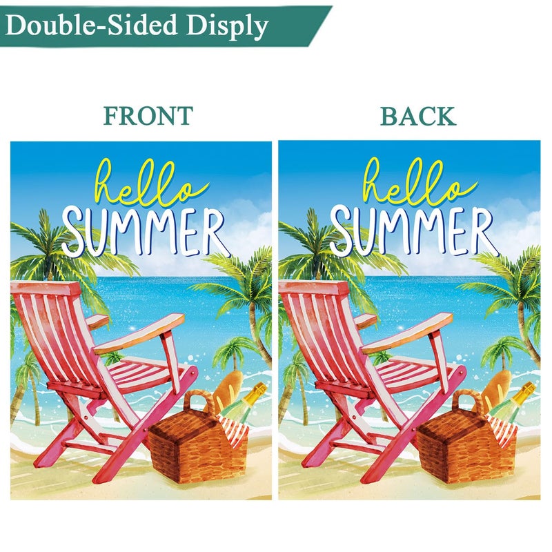 CDLong Seasonal Garden Flags Set of 12-Double Sided 12 x 18 Inch Outside Yard Flags, Small Flags for Outside, Holiday Garden Flags for All Seasons, Spring Easter Summer 4th of July Outdoor Flags - Image 4