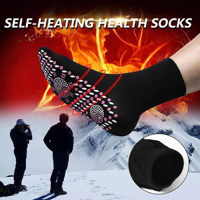 RADIONICS Self-Heating Tourmaline Socks – Thermal Magnetic Foot Warmer for Men & Women | Ideal for Pain Relief, Cold Weather, Skiing, Mountaineering & Fishing - Image 2
