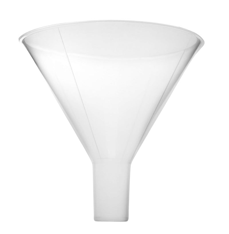 EISCO Powder Funnel, 3.1" - Polypropylene Plastic - Parallel Stem - Resistant to Acids & Alkalis - Great for Laboratory, Classroom or Home Use - Image 1