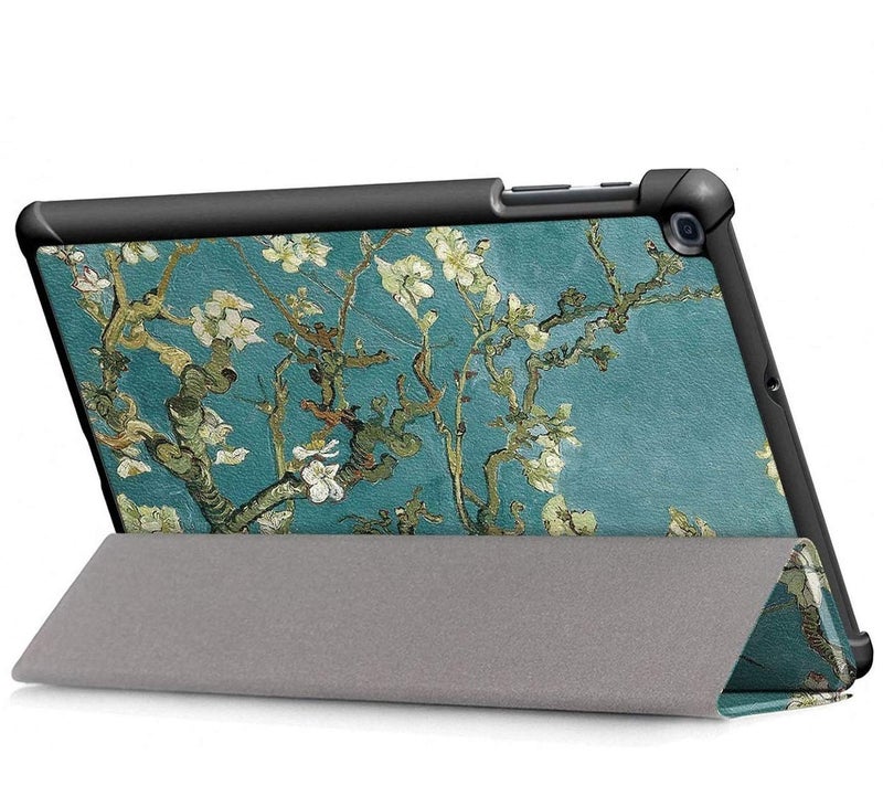 Robustrion Smart Trifold Hard Back Flip Stand Case Cover for Samsung Tab A 10.1 Back Cover T510/T515 10.1 inch 2019 - Aqua - Image 2