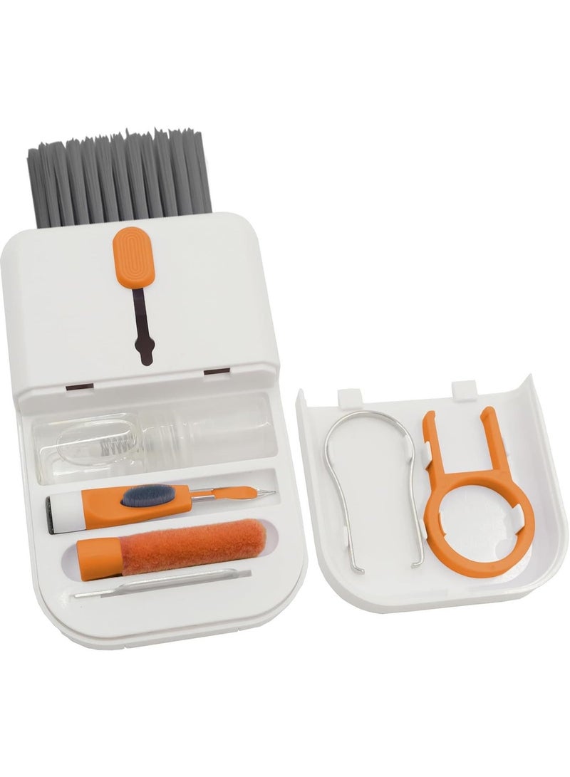 مجموعة تنظيف لوحة مفاتيح ألعاب الكمبيوتر المحمول، ملحقات لأجهزة iPhone وiPad وMacBook Pro، بخاخ تنظيف شاشة الهاتف والكمبيوتر 11 في 1، قلم تنظيف سماعات الأذن AirPods، هدايا مكتبية للرجال - Image 1