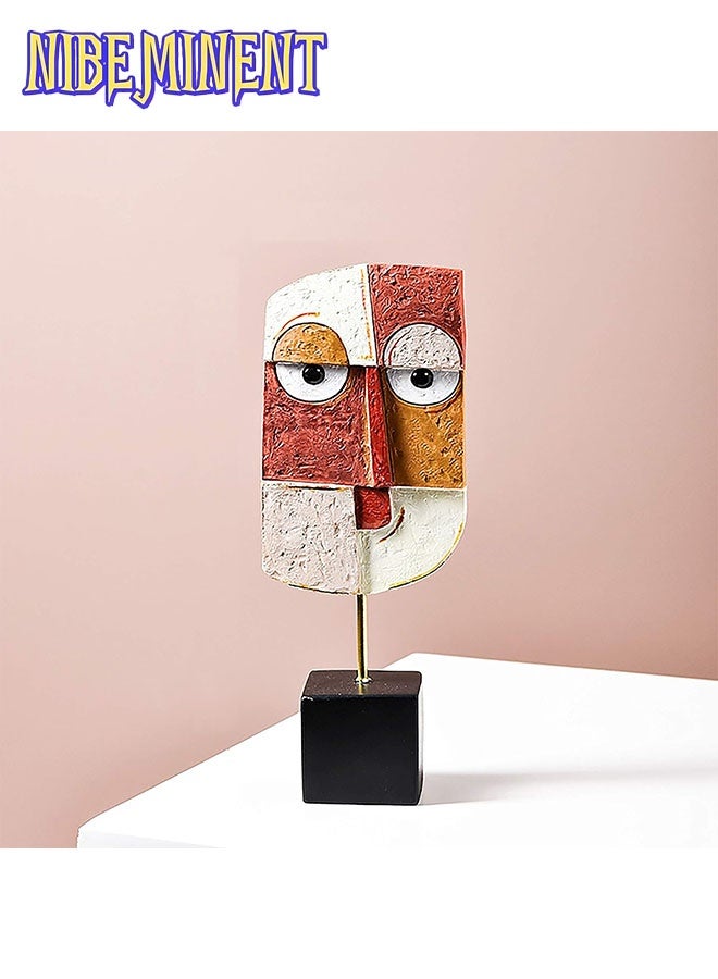 NIBEMINENT Handcrafted Statues Resin Abstract Sculpture for Home Decor Modern,Book Shelf TV Stand Decor,living Room Decor,Dining Room Table,Bedroom, Office Desktop, Cabinets Decorative Ornaments - Image 1