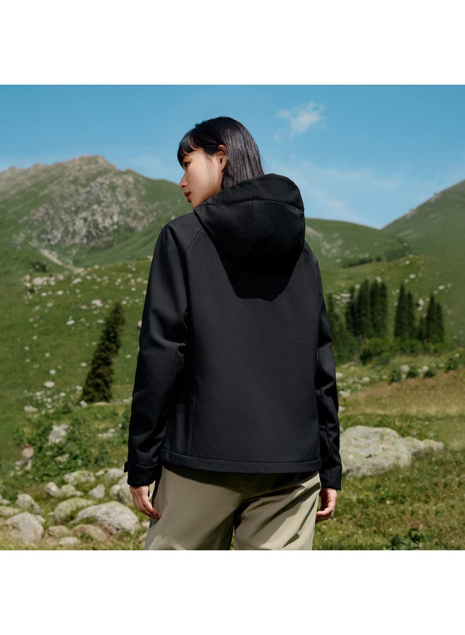 Rainscreen Technology】autumn/winter Water-repellent Fleece-lined Warm Outdoor Women's Woven Fleece Jacket Women's Top - Image 5