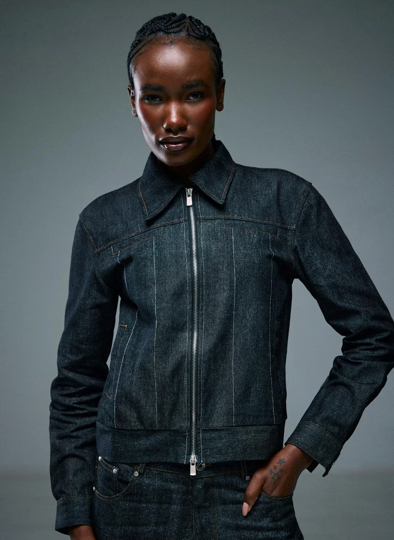 RÓLO Women’s Dark Wash Denim Shirt