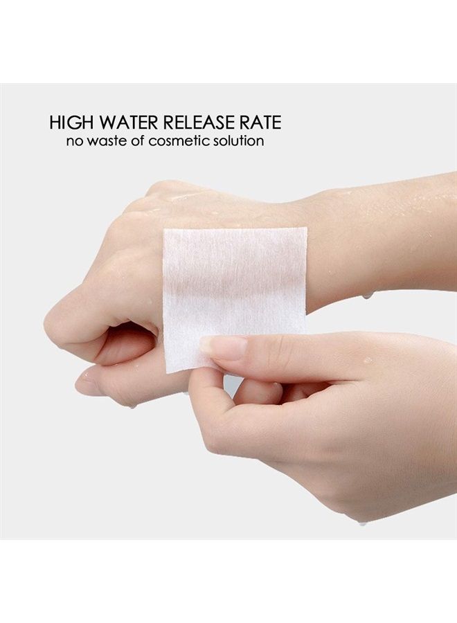 TinLeJa 1000PCS Ultra Thin Makeup Remover Cotton Pads Perfect for Face Lips Eyes Nails Polish Makeup Remover Cleansing & Daily Skin Care, Square, Lint-Free - Image 2