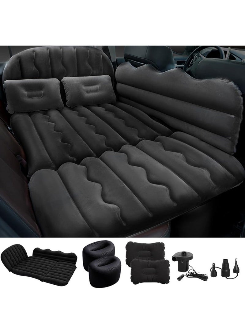 Toriseek Car Inflatable Mattress, Car Air Mattress Back Seat, Thickened Camping Mattress with Inflatable Pump and Pillows, Car Travel Bed, Fits Most Car Models, Ideal for Kids and Adults - Image 1
